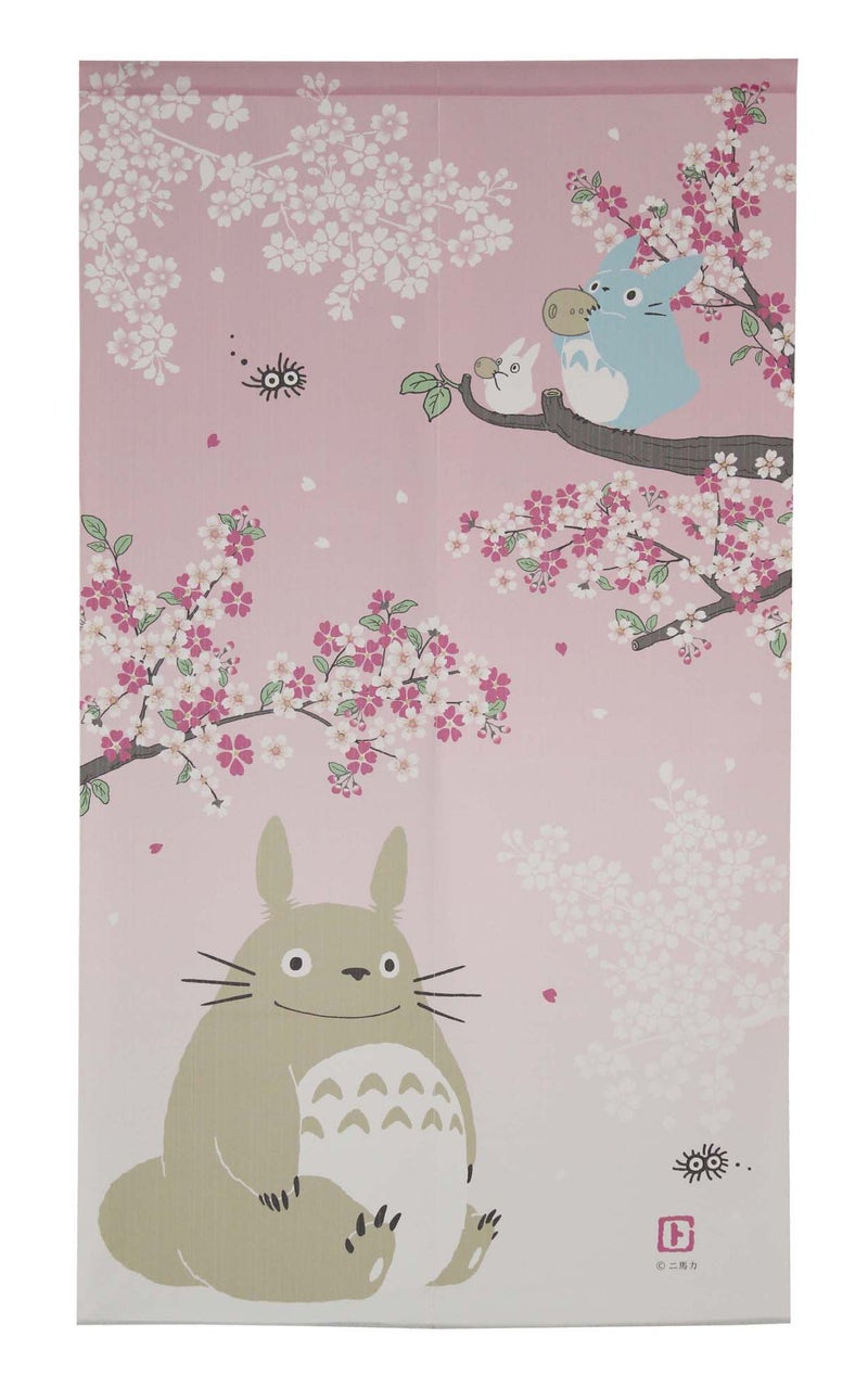NARUMI é¸£æµ· Studio Ghibuli Totoro Noren Curtain Tapestry Spring Dance of the Sakura, Hallway - Image 1